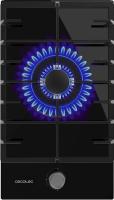 Cecotec Bolero Squad G 1200F Glass Black Placa de gas 1 fuego acabado en cristal negro parrilla completa de hierro fundido potencia de 3 5kW - details 1
