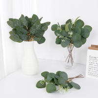 5pcs Ramas De Eucalipto Artificiales Verdes Para Decoración De Boda Casa DIY Coronas Navideñas Regalos Plantas Falsas Para Exhibición Y Uso En El Hogar - details 5