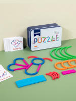 Juguete Educativo Para Niños Madera Creativa Juego De Palos Y Anillos Montessori Alineación De Formas Y Colores Desarrollo Motor Fine - details 5