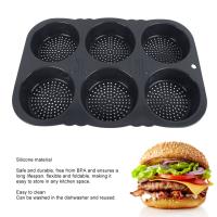 Molde Para Panecillos De Hamburguesa De 6 Cavidades Plegable Resistente Al Calor De -40℉ a +446℉ Molde Reutilizable Para La Cocina - details 3
