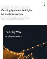 Lámpara De Cadena LED RGB Portátil Para Camping Y Fiestas Decoración De Navidad Tipo-C Recargable 10M Colorible Y Impermeable - details 2