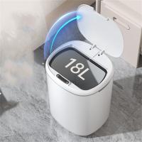 Cubo de basura inteligente para el hogar, cocina, baño, cubo de basura de inducción con tapa, colección de baño - details 3