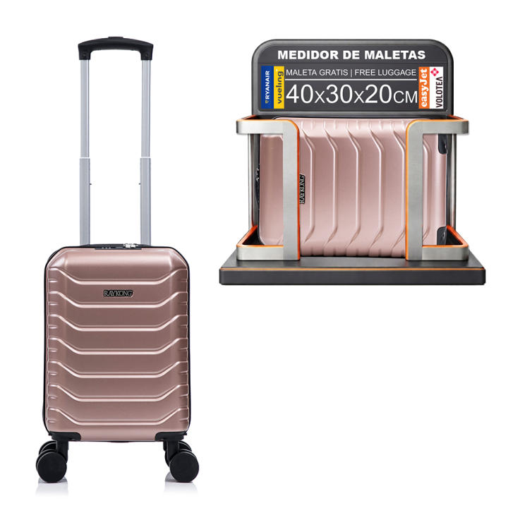 Maleta de Cabina ABS 40x30x20cm - Equipaje Ligero con Ruedas Desmontables para Aerolíneas Low-Cost