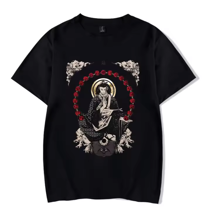 Camiseta De Anime Jujutsu Vintage Geto Suguru Para Hombre Estilo Retro Streetwear Manga Corta Suelta Ácido Camisetas De Verano - 1