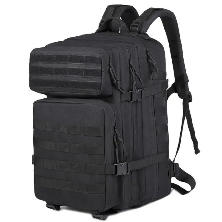 45L Mochila Táctica Militar Paquete de Asalto Gran Bolsa Ordenador Portátil para Viajar Senderismo Camping Trekking Cam - 1