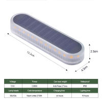 Lámpara Solar LED de 30 Luces para Jardín al Aire Libre Luz Debajo del Suelo para Decoración de Jardín Especial para Acampar Forma de Luz Solar Luminosa Fluxo Sensorial - details 9