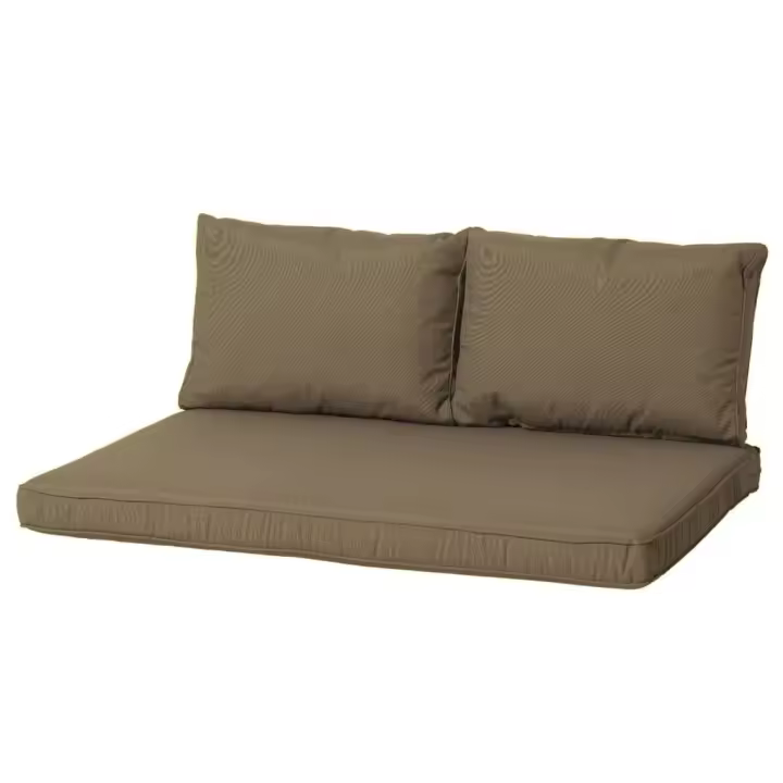 Madison Conjunto de cojines de palets Panama gris taupé - 1