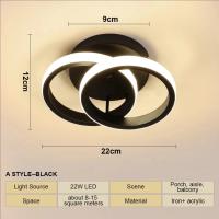 Lámpara De Techo LED Para Pasillo Balcón Dormitorio Sala De Estar Decoración De Pasillo 110-220V Material De Hierro Moderno - details 2