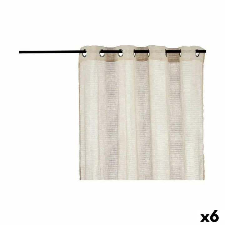 Cortina Beige 140 x 0,1 x 260 cm (6 Unidades) - 1