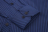 Camisa De Negocios Casual Para Hombre Tallas Grandes 9XL 8XL 7XL 6XL 5XL Cuello En V Malla Larga Manga Estilo Clásico Rayada Para Eventos Sociales Y Viajes - details 11