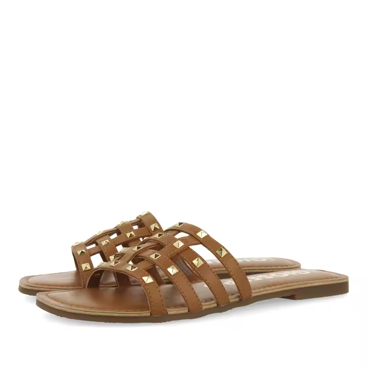 Gioseppo Sandalias de Cuero Tipo Pala con Tachuelas para Mujer - 1