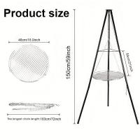 Trípode de Camping BOPORO, Parrillas de Camping, Soporte de Cocina Multiusos - details 0