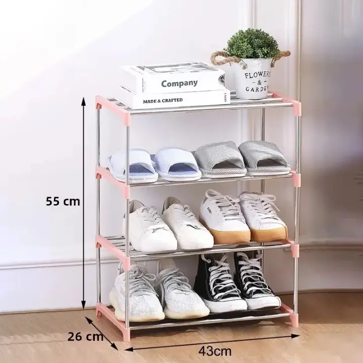 Organizador De Zapatos Multicapa Extensible Y Espacioso 3/4 Estante De Almacenamiento Para El Hogar Resistentes Al Humo Y Desmontable - 1