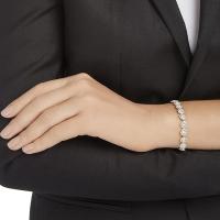 Angelic Necklace, Earring, And Bracelet Crystal Jewelry Collection, Rose Gold Gold Tone Finish - details 6