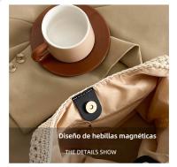 Bolso de paja, bolso tejido, bolso tote de mujer vintage imitación de caña, bolso de hombro y bandolera de diseño minoritario y moderno para mujer - details 4