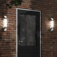 vidaXL Apliques de exterior 2 unidades acero inoxidable Color Negro,  Plateado, y mas - details 1
