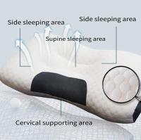 2 Piece Adjustable Ergonomic Neck Pillow - Soft Knit, Modern Design, Zipper Closure, Premium Polyester Filling, Removable Pillowcase, Sleep Comfort, Sleep Comfort | Modern Pillow Design | Zippered Pillowcase - details 3