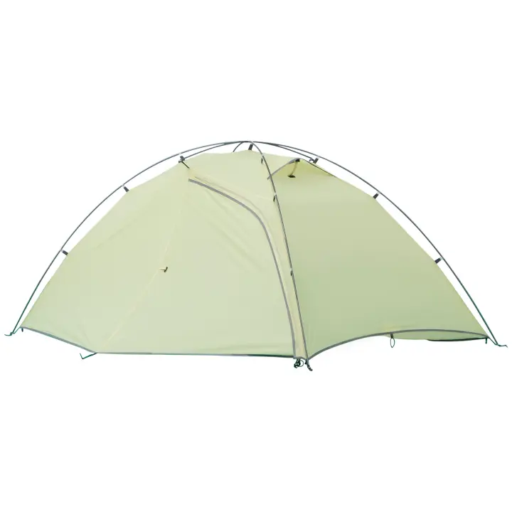 Outsunny Tienda de campaña para 2 personas Tienda tipo cúpula de piel sintética 3000 mm Fácil instalación para trekking Festival Ligero Aluminio Nylon Crema Blanco 230 x 140 x 110 cm - 1