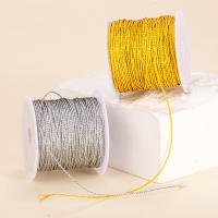 Cordón Metálico De Color Plata Y Oro Para Adornar Árbol De Navidad Hilo De Joyería Para Manualidades Y Decoración De Regalos - details 2