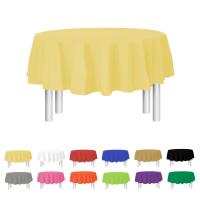 Manteles desechables de alta calidad PEVA color sólido manteles decorativos de plástico grueso, manteles decorativos para fiestas, manteles redondos, mesas redondas, ¡compre uno y llévese cinco gratis! - details 12