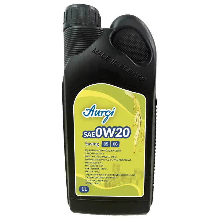 Aceite Aurgi 0W20 Saving C6 C5 para Motores Gasolina y Diésel Euro 4 5 6 - 1