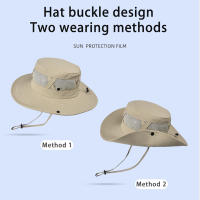 Sombrero De Pescador Xinbaoguan Para Hombres 100% Nylon Protección Solar Transpirable Gran Sombrilla Verano Casual - details 6