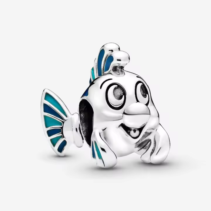 Pandora Charm de Colgante en Plata DE LA Serie DE LA Leyde Disney, La Sirenita Series, Floder Frode 798230ENMX ,Incluye Caja Original - 1