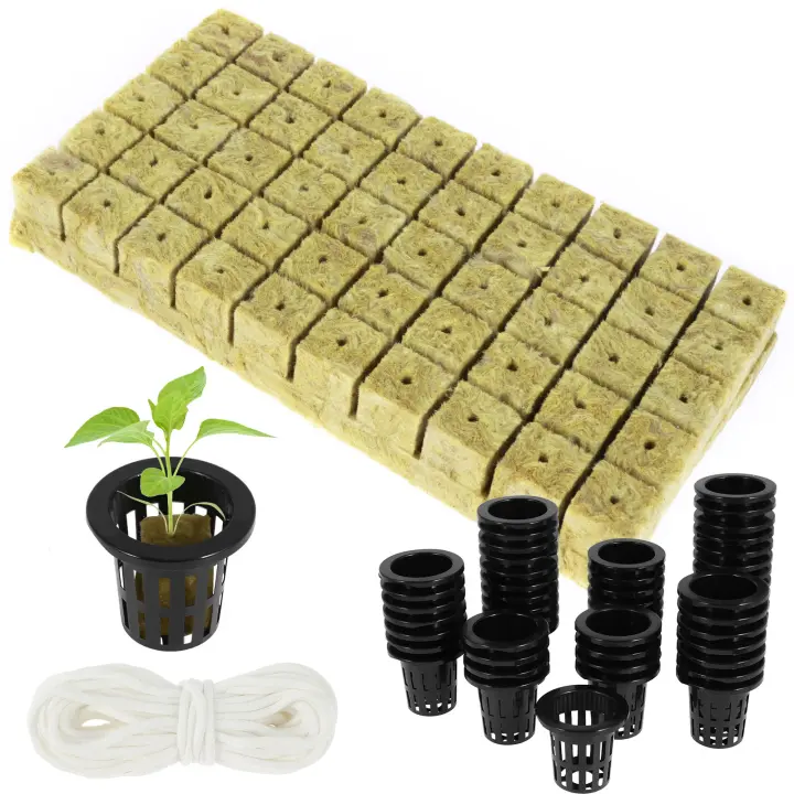 Kit De Cubos De Túnel De Hidroponia 72 Piezas 1.5 Pulgadas Absorción De Nutrientes Con Red De Malla Para Plantas En Casa - 1
