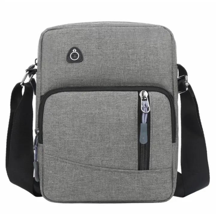 DL-30 Bolso Bandolera para Hombre de Poliéster | Pequeño, Resistente e Impermeable | Diseño Compacto con Múltiples Compartimientos y Salida para Auriculares | Correa Ajustable | Ideal para Viajes, Trabajo y Use Diary | Disponible en 5 Colores - 1
