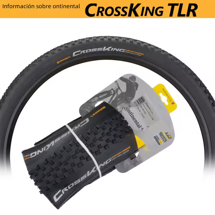 Continental Cross King MTB Neumático Plegable 29x2.2/2.3in Tubeless TLR 3/180 TPI Sistema Shieldwall E-25 Para Bicicletas De Montaña - 1