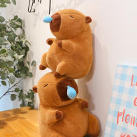 Peluche Capybara Grande Extendible 1-3pcs Juguete Divertido De Peluche Capibara Regalo De Cumpleaños Decoración Para El Hogar Animal De Peluche Kawaii - details 3