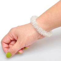 Set De 9 Piezas De Anillos Y Pulseras De Acupresión Para Masaje De Mano Y Muñeca Alivio Del Dolor Sensorial Espinoso Tamaño Medio Pequeño Grande - details 18