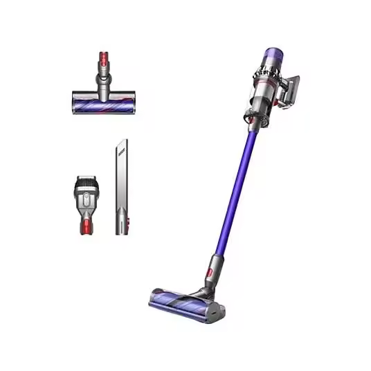 Aspirador escoba - Dyson v11™ Advanced, Potencia succión 200 AW, Autonomía 60 min, Accesorios, 3 Modos, Morado/Níquel - 1