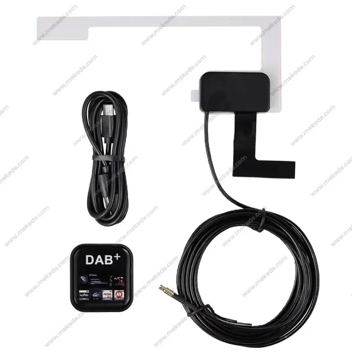 MEKEDE Antena DAB+ Con Adaptador USB Para Radio De Coche Android Europeo Interface De Antena Type-c / Mcx Dispositivo De Navegación Todo En Uno - 1