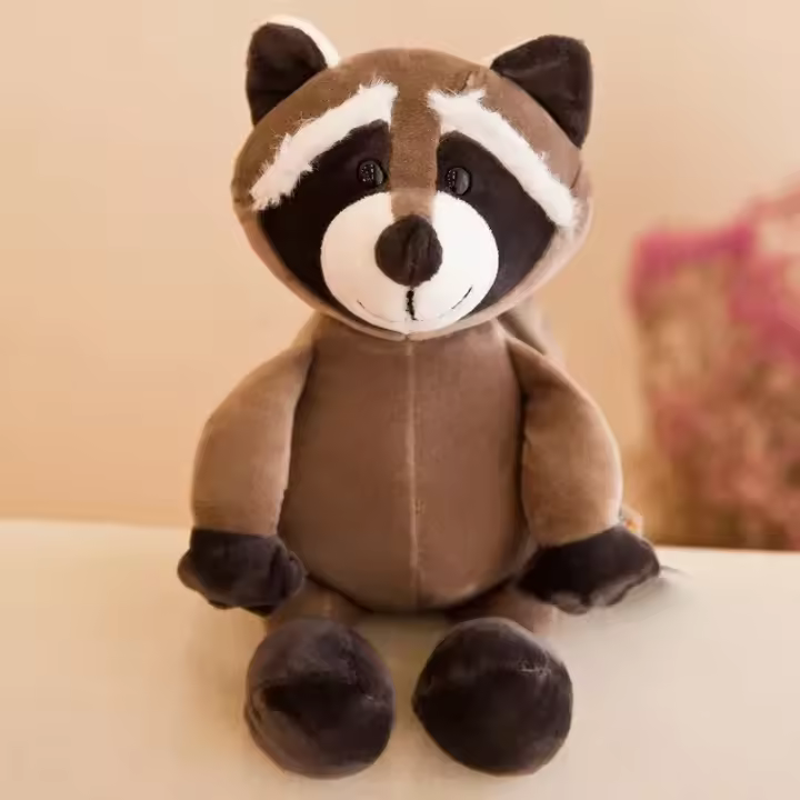 Muñeco De Peluche De 25cm Kawaii Con Animales Del Bosque León Tigre Elefante Mono Zorro Juguetes Para Dormir De Peluche Realistas Para Niños - 1