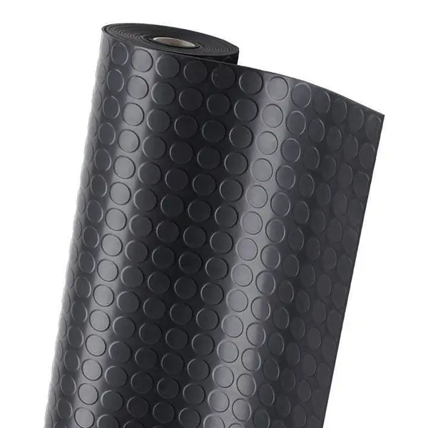 PAVIMENTO GOMA CIRCULO NEGRO 1,20MX3MM ROLLO 15 M - 1