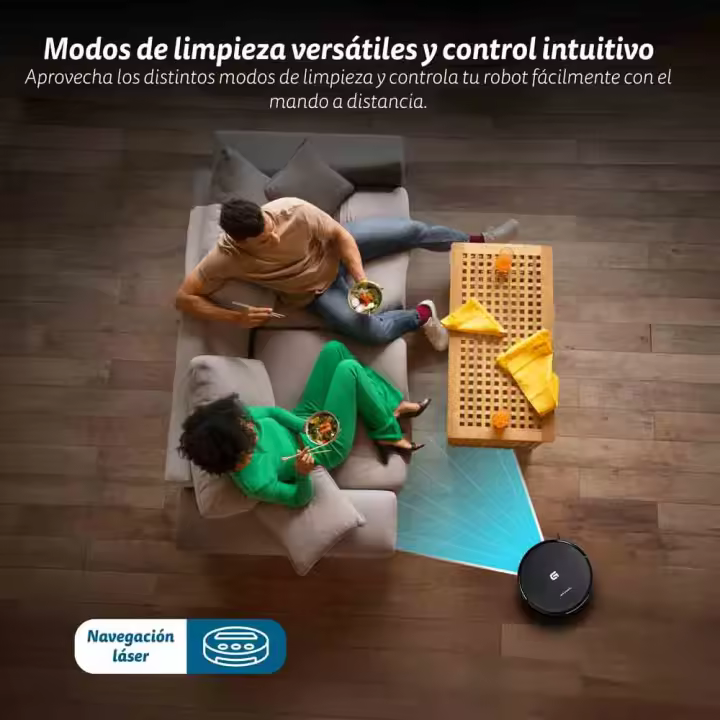 Robot Aspiradora con Navegación Láser y Control Wi-Fi I-DANCERTURBOBRUSH - 1