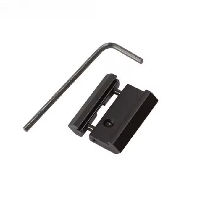 Adaptador De Tangente Táctica 11mm a 20mm Montura De Ranura Picatinny Base De Montaje En Snap in Color Negro Aluminio 6061 - 1