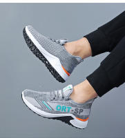 Zapatos deportivos casuales de suela blanda para hombre, zapatos individuales transpirables de malla tejida voladora, zapatos planos para correr - details 6