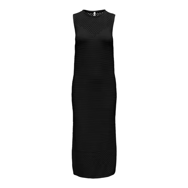 Vestido Alula Negro Punto de Only - 1