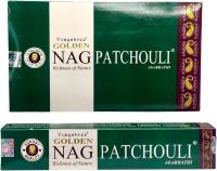 INCIENSOSHOP - Incienso Golden Nag Patchouli de Vijayshree - Agarbatti Masala - Caja de 12 Unidad de 15 Gramos - details 0