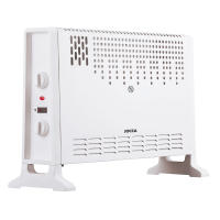 Silencioso calefactor Jocca  de convección en color blanco para estancias de hasta 20m², con 2000W de potencia, función turbo, 3 potencias y función ventilador. Ideal si buscas consumir menos energía al calentar tu hogar. - details 1