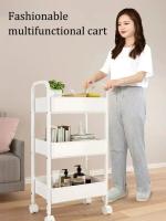 Carrito De Cocina Multifuncional Con Ruedas Organizador De Almacenamiento Para El Hogar Estante Móvil Accesorio Doméstico - details 1