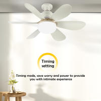 Ventilador De Techo Con Luz LED De 30W Base E27 Control Remoto 3 Modos De Iluminación Ajustables Alta Potencia De Viento Moderno - details 10