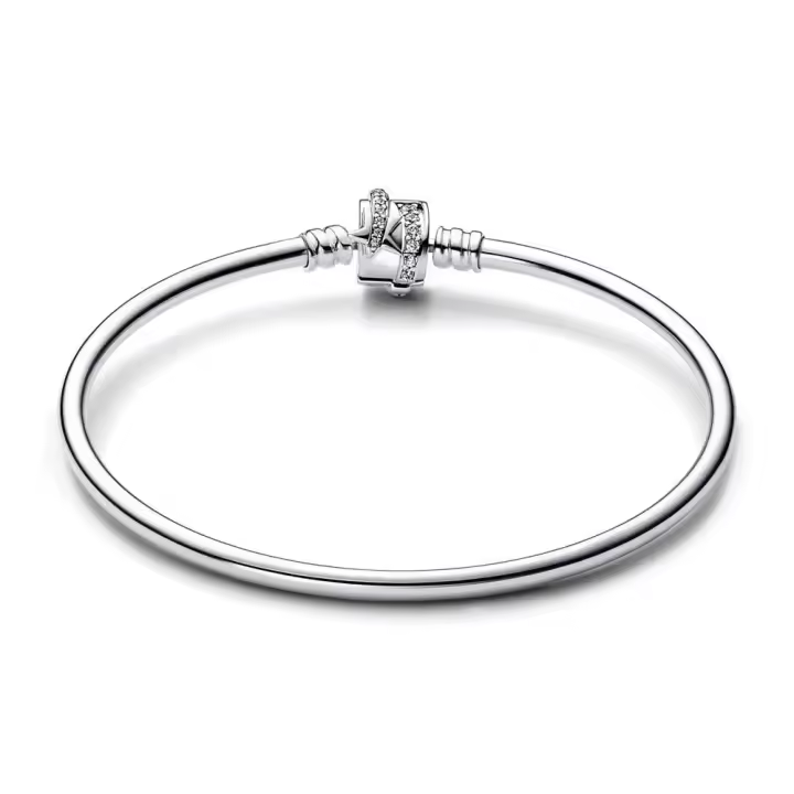 592733C01 - Pulsera Pandora de plata de ley con cierre de estrella y circonitas cúbicas transparentes 592733C01   PANDORA - 1