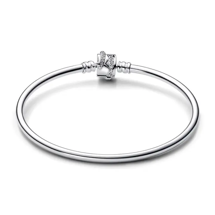 592733C01 - Pulsera Pandora de plata de ley con cierre de estrella y circonitas cúbicas transparentes 592733C01   PANDORA - 1