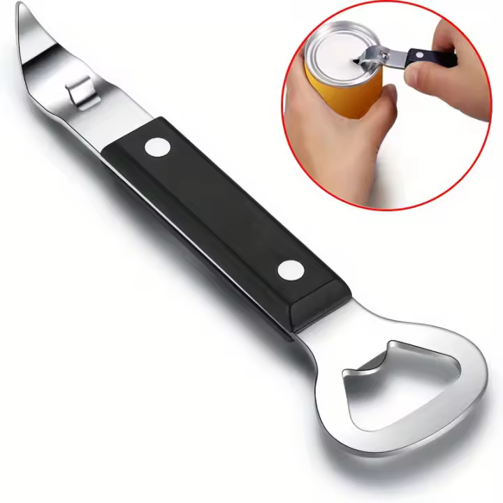 Aguja De Botella Manual De Acero Inoxidable Para Botellas Y Lata 1 Pieza Herramienta De Apertura De Alimentos Y Bebidas - 1