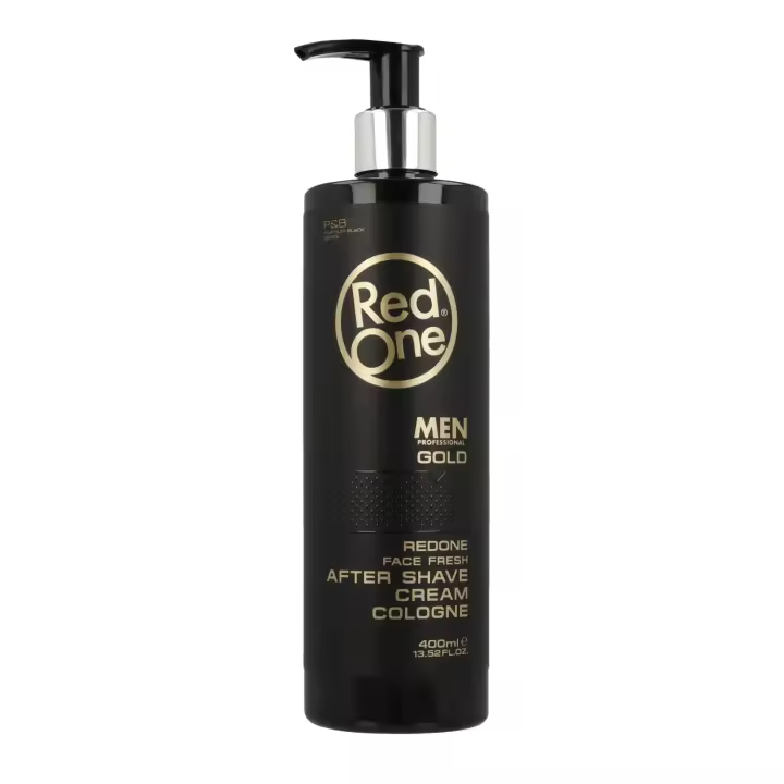Red one face fresh after shave men gold cologne crema 400 ml, crema colonia para despues del afeitado. - 1
