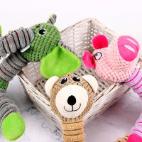 Juguete De Masticar Para Perros Grandes Indestructible Suave En Forma De Animales Peluche Para Entrenamiento Dental Y Dientes De Lágrima - details 5