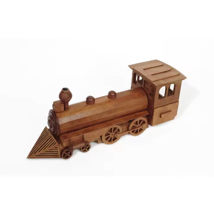Kit de construcción de madera "Locomotora" marca Keranova - 1